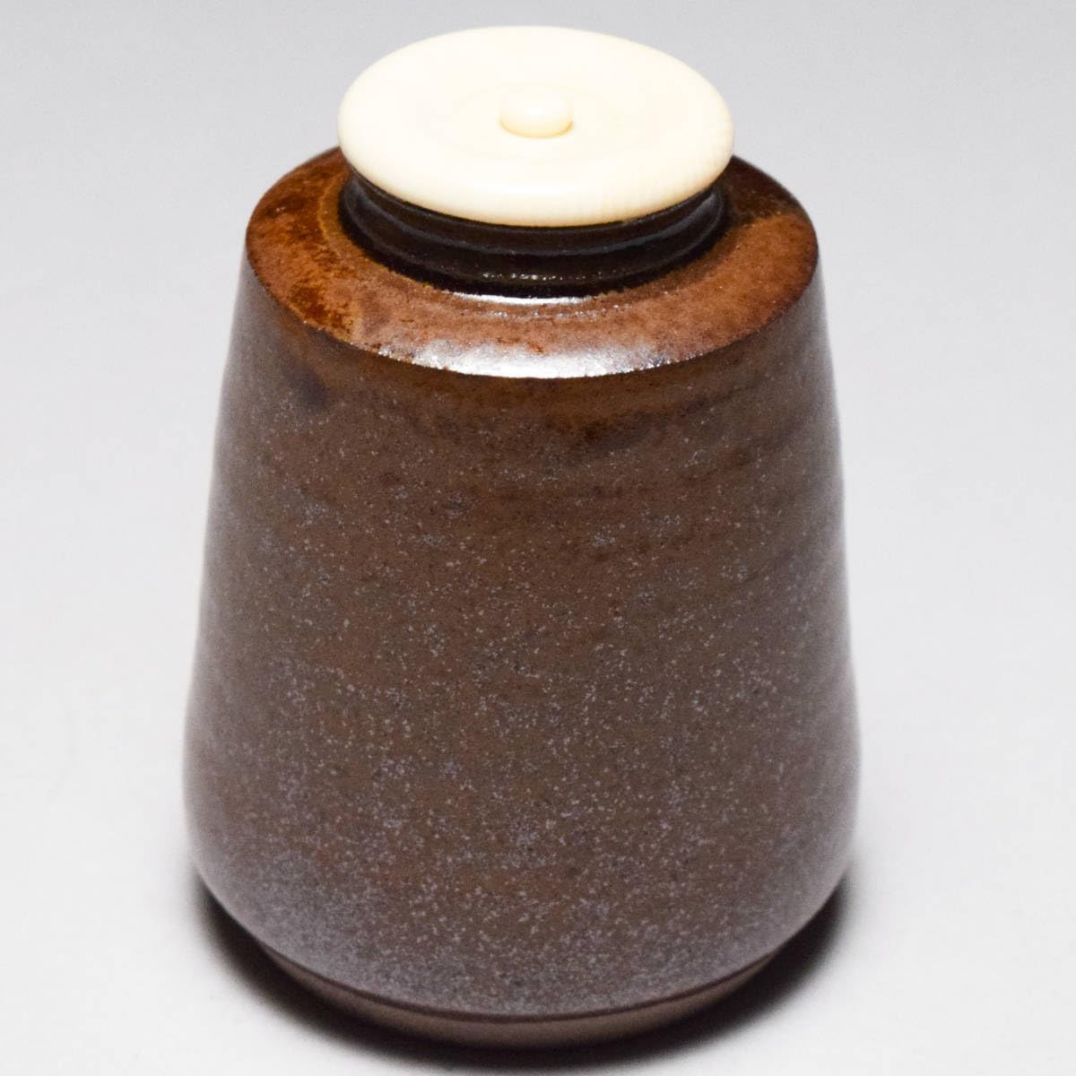 Amazon.co.jp: 笹田有祥摸廣澤茶入共箱仕覆付茶道具茶器【d-035】 303